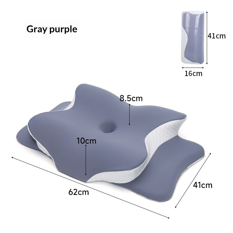 Memory Foam Cervical Support Slow-rebound Contoured Pillow